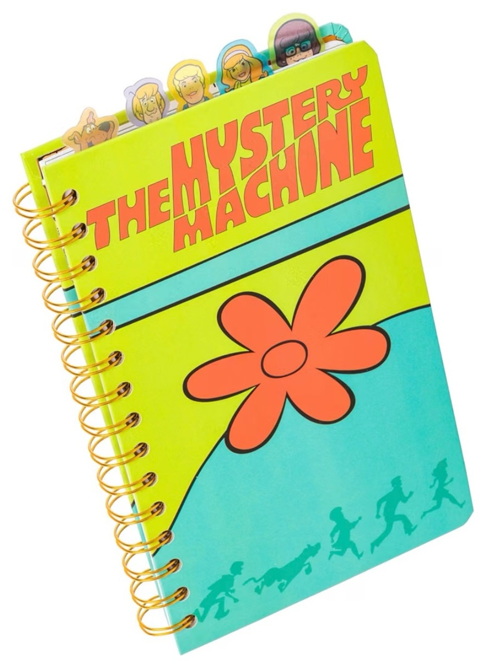 SILVER BUFFALO SCOOBY DOO SPIRAL NOTEBOOK  W/CHARACTER TABS